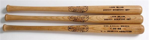 Jackie Robinson & Brooklyn Dodgers - Roy Campanella Vintage Signed Dodgers Boosters Mini Bat