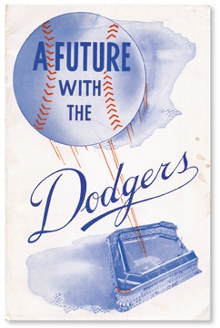 Jackie Robinson & Brooklyn Dodgers - A Future with the Dodgers Promotional Book (1949)