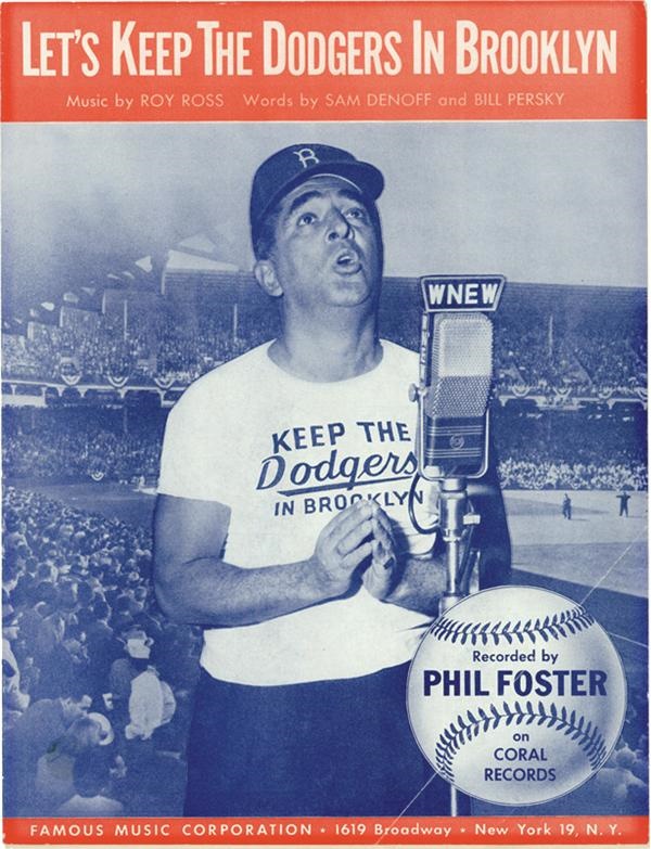 Jackie Robinson & Brooklyn Dodgers - Let&#39;s Keep The Dodgers In Brooklyn Sheet Music