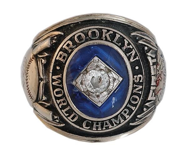 Jackie Robinson & Brooklyn Dodgers - 1955 Brooklyn Dodgers World Series Ring