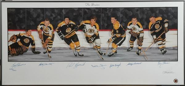 Hockey Autographs - Boston Bruins Limited Edition Signed Print