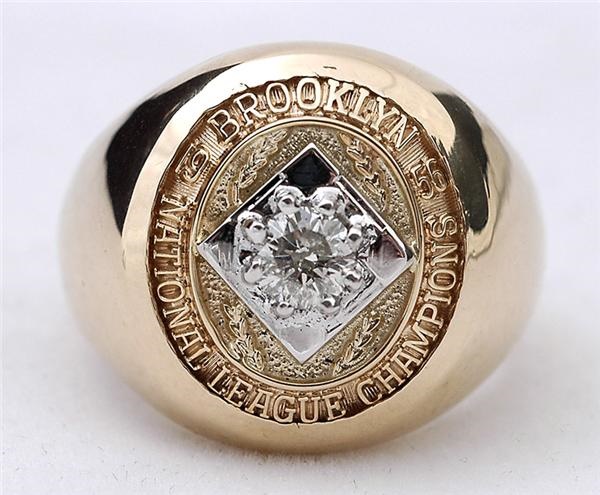 Jackie Robinson & Brooklyn Dodgers - 1956 Pee Wee Reese Brooklyn Dodgers National League Championship Ring