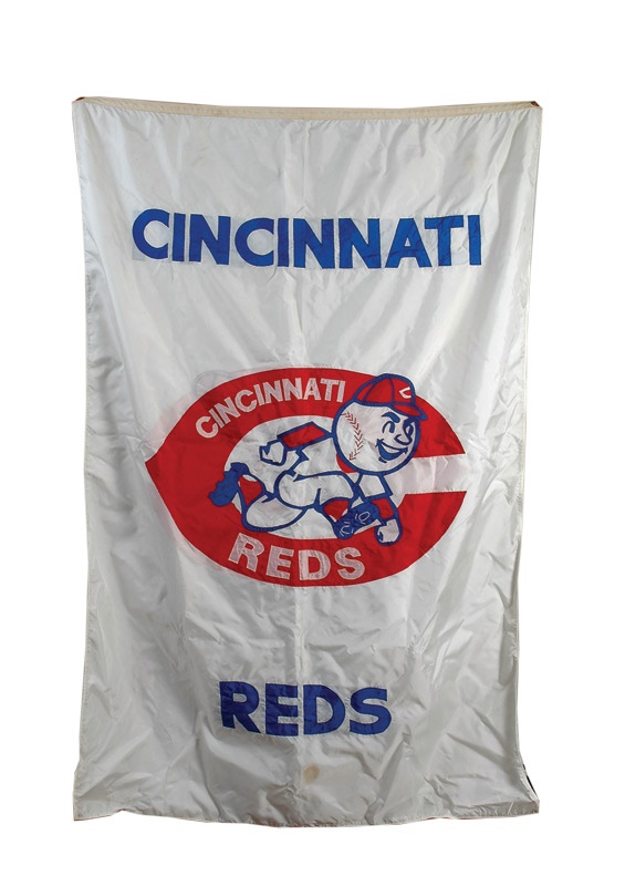 - 1975 World Series Cincinnati Reds Banner that Flew at Riverfront Stadium