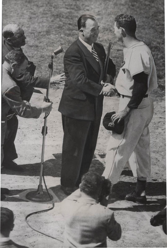 Kubina And The Mick - 1950 Ted Williams Photo