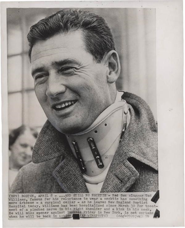 Kubina And The Mick - 1959 Ted Williams Wire Photo