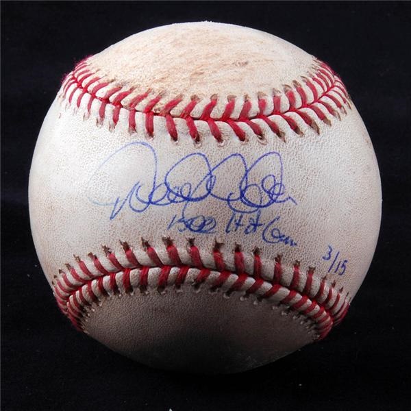 - Derek Jeter Ltd. Ed. Signed & Game Used 1500th Hit Baseball w/ STEINER