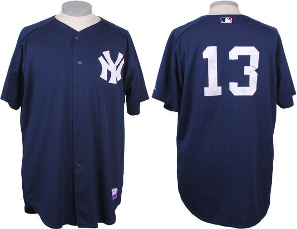 Game Used Baseball - Alex Rodriguez Game Used New York Yankees Spring Training Jersey