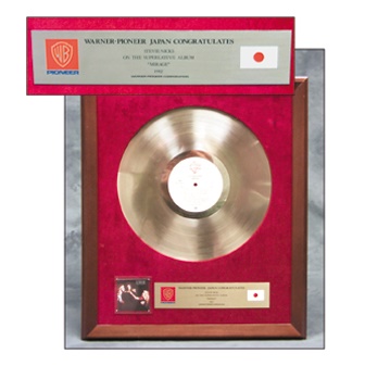 - 1982 Fleetwood Mac Japanese Gold Record Award (17x20")
