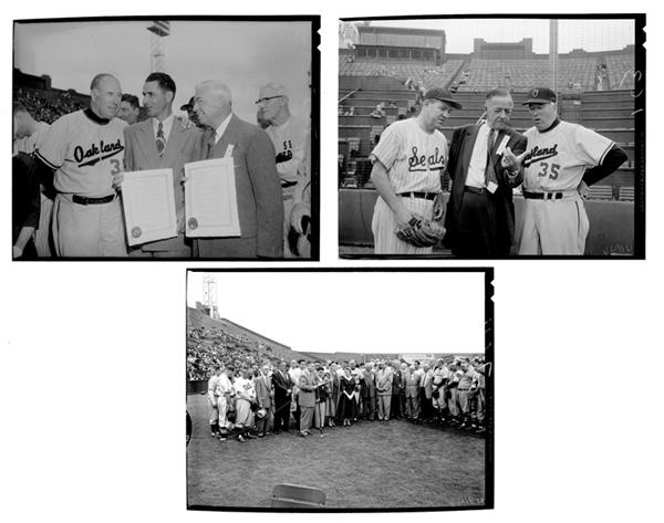 Pacific Coast League - OLD TIMERS DAY : Seals Stadium, June 13, 1955