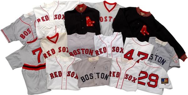 - 1950's-1990's Boston Red Sox Jersey and Jacket Collection (14)