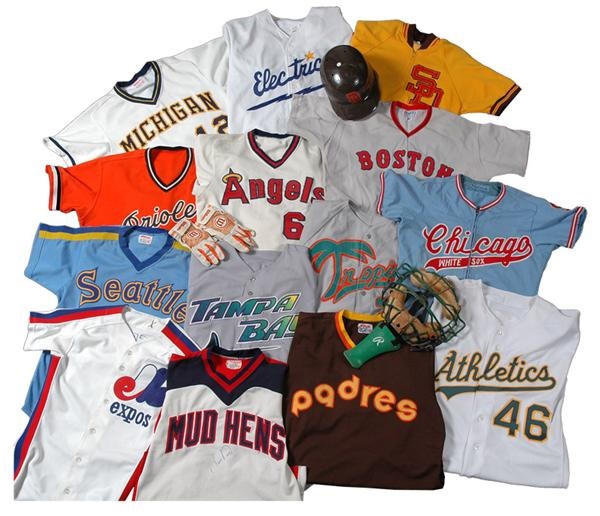 - Large Collection of Game Worn Baseball Knit Jerseys (46 items)