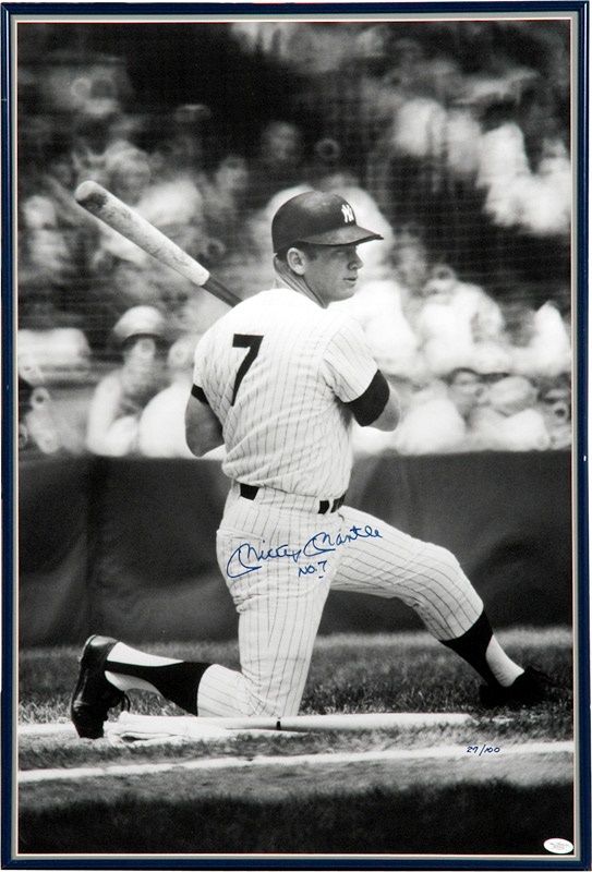 - Mickey Mantle Oversized Photograph Signed “No. 7” (20x30”)
