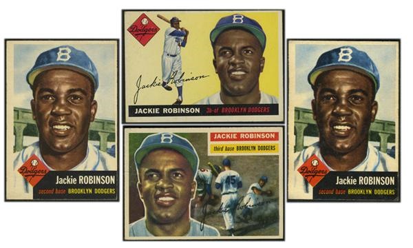 - Jackie Robinson Baseball Cards (4)