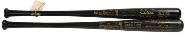 - Dodgers 1953 NL Champions and 1959 World Champions Black Bats