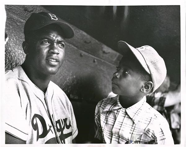 Jackie Robinson & Brooklyn Dodgers - Jackie and Jr.  (1955)
