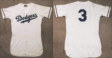 Jackie Robinson & Brooklyn Dodgers - 1950's Roger Craig Game Worn Jersey