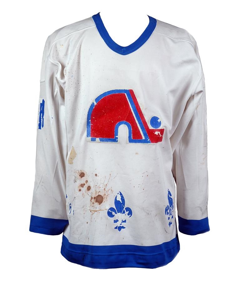 Hockey - Early 1980's Alain Cote Quebec Nordiques Game Worn Jersey
