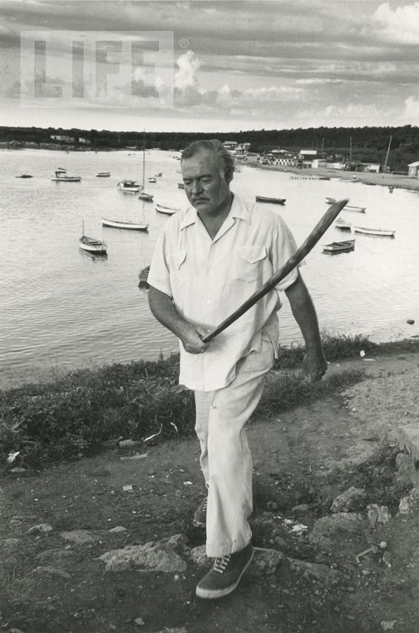 - Ernest Hemingway at Cojimar Harbor by Alfred Eisenstaedt (1898 - 1995)
