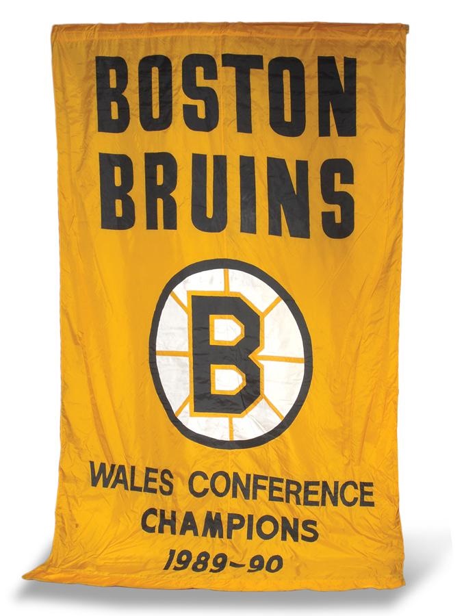 Hockey - 1989-1990 Boston Bruins Wales Conference Champions Banner