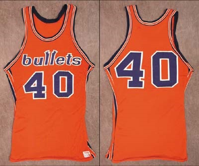 - Circa 1969 Baltimore Bullets Game Worn Jersey