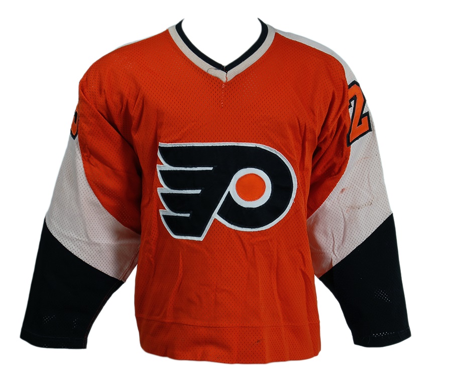 Hockey - 1980-81 Paul Evans Philadelphia Flyers Game Worn Jersey