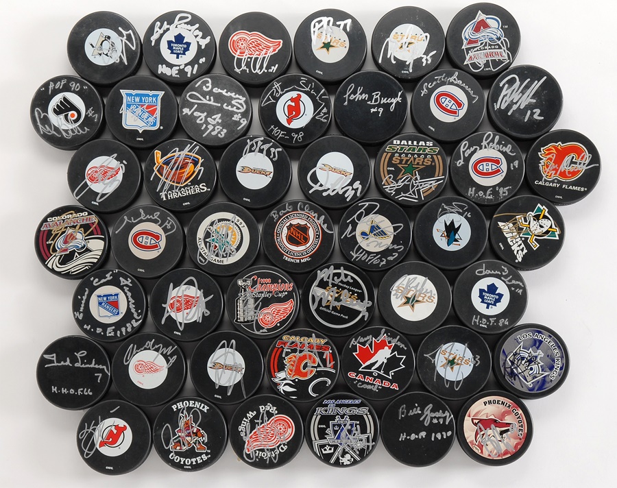 Hockey - Signed Hockey Puck Collection
