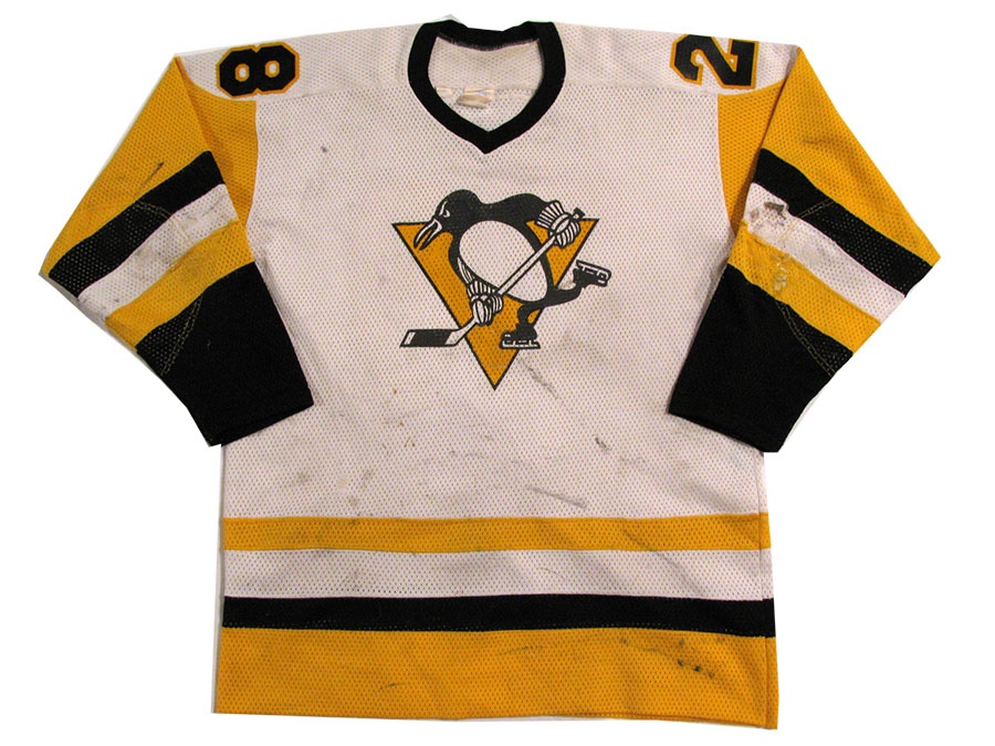 Hockey - 1986-87 Dan Frawley Pittsburgh Penguins Game Worn Jersey