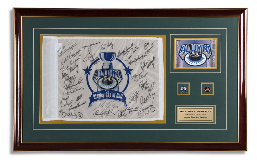Hockey - The Stanley Cup of Golf Signed Flag