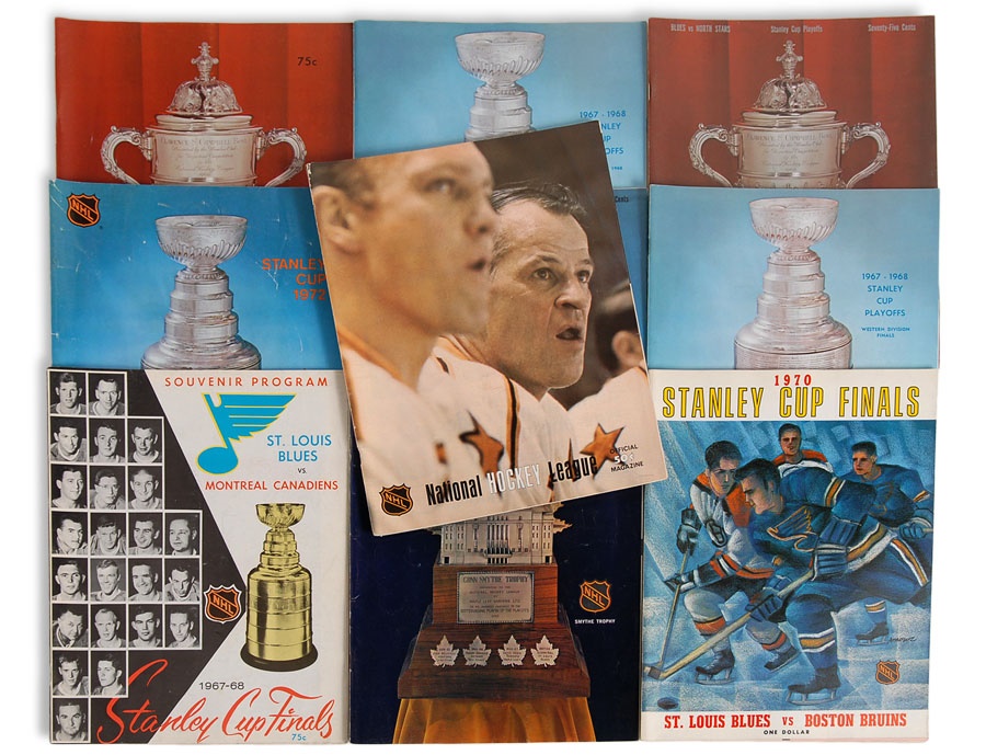 Hockey - Late 60's/Early 70's Hockey Programs Including Stanley Cup (10)