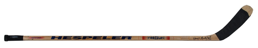 Hockey - Wayne Gretzky New York Rangers Signed Game Used Stick