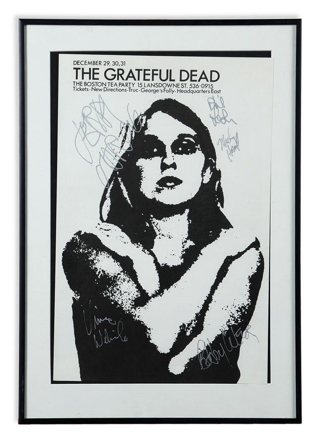 Rock 'n'  Roll - 1969 Grateful Dead IN PERSON Signed Concert Poster