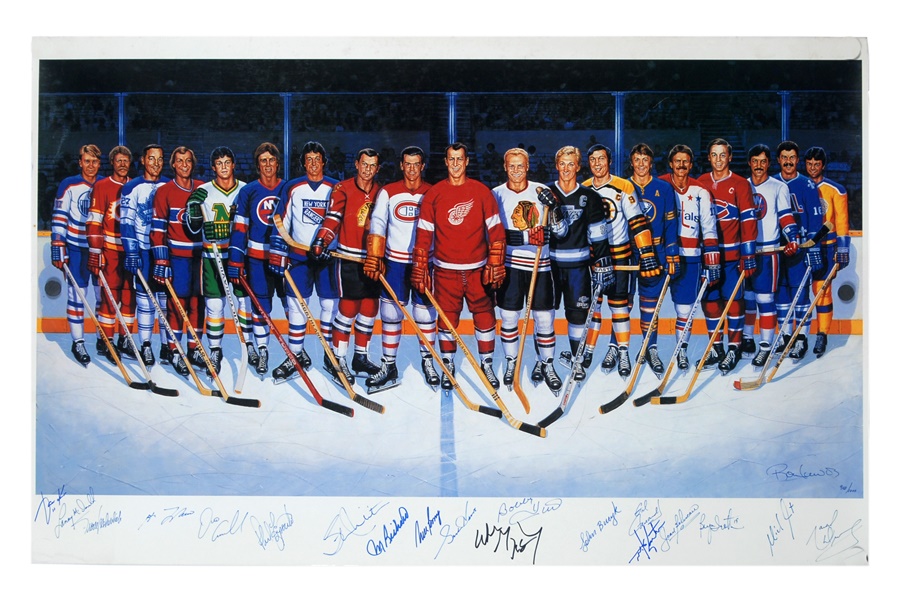 Hockey - 500 Goal Scorers Signed Poster