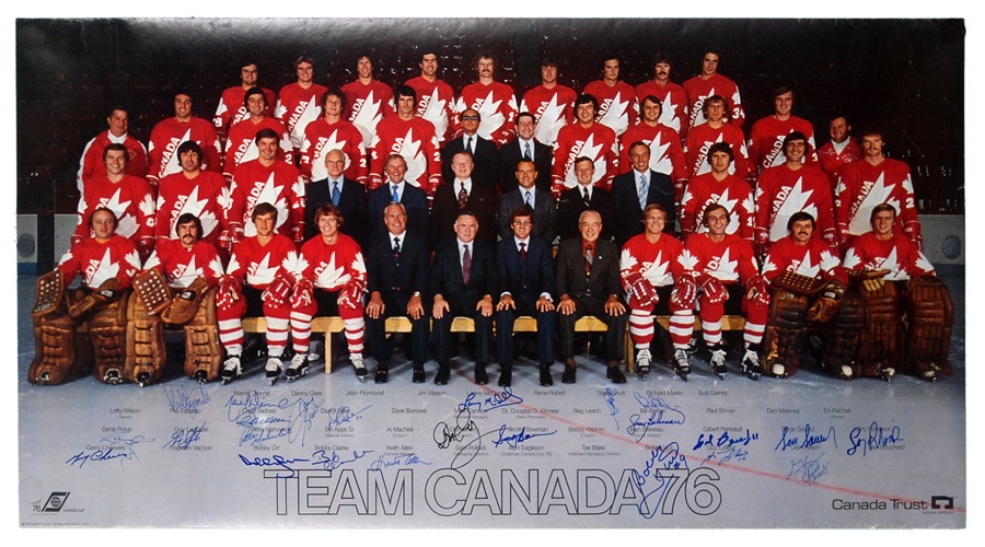 Hockey - 1976 Canada Cup Signed Poster