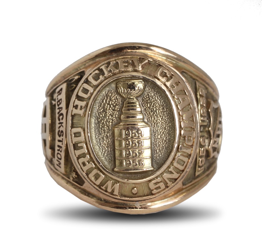 Hockey - 1959 Ralph Backstrom Montreal Canadiens Stanley Cup Championship Ring