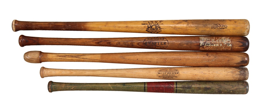 - Vintage Baseball Bat Collection (5)