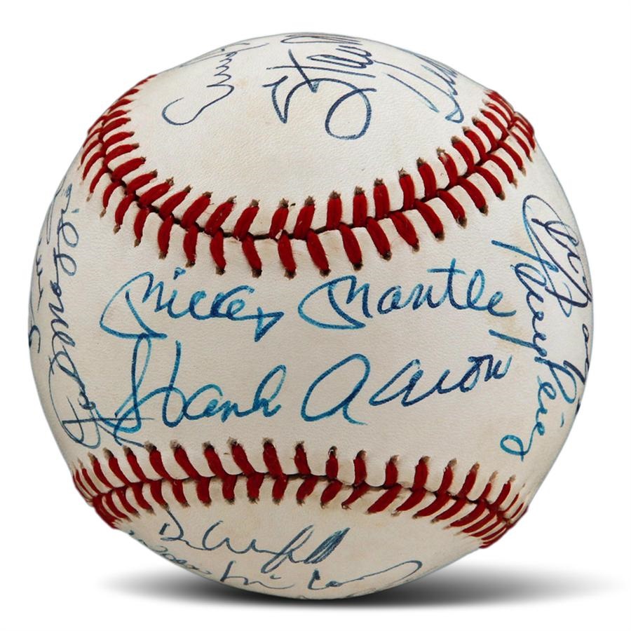- 1500 RBI Signed Baseball Including Mantle, Williams, and DiMaggio