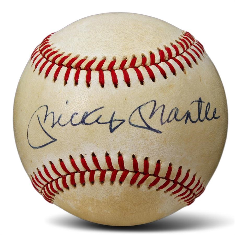 - Small Collection of Mickey Mantle And Joe DiMaggio Items