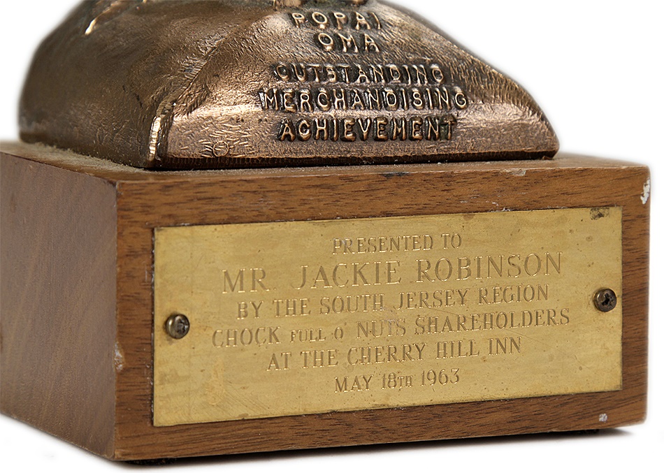 Jackie Robinson & Brooklyn Dodgers - Politically Incorrect 1963 Jackie Robinson Chock Full O' Nuts Statue