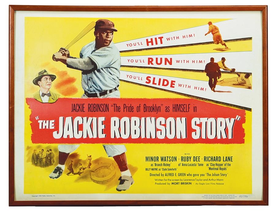 Jackie Robinson & Brooklyn Dodgers - Jackie Robinson Story Half Sheet Movie Poster