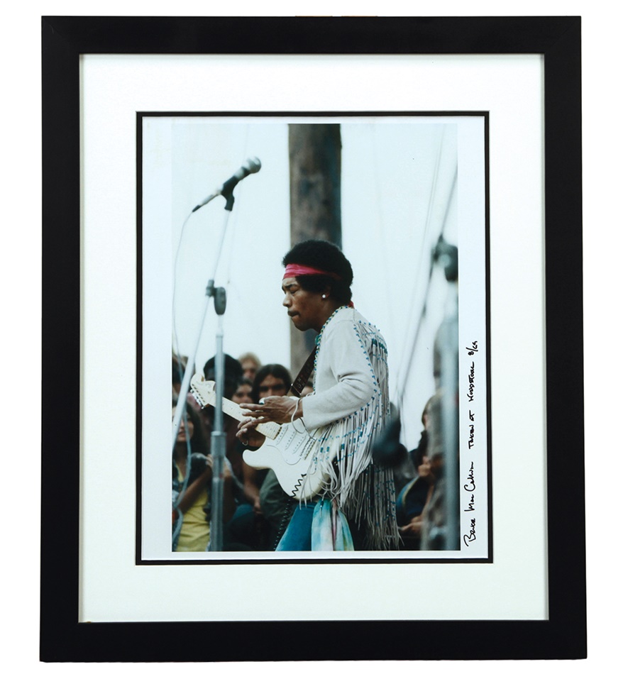 Rock 'n'  Roll - Pair of Jimi Hendrix Photos From Woodstock