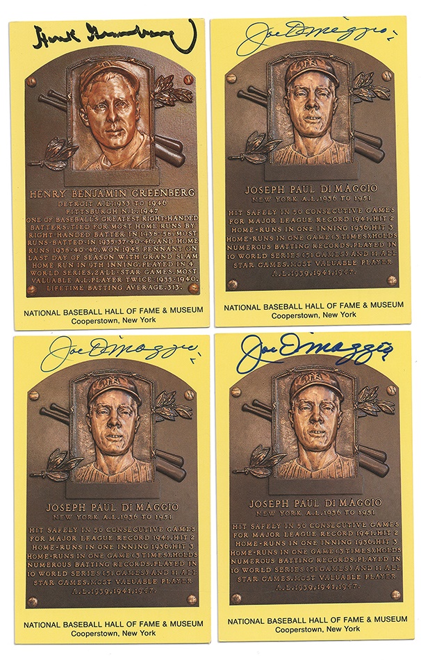 The Letter Writer Collection - Signed Yellow HOF Plaque Collection (90+)