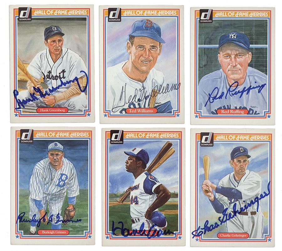 The Letter Writer Collection - 1983 Donruss Hall of Fame Heroes Signed Collection (21)