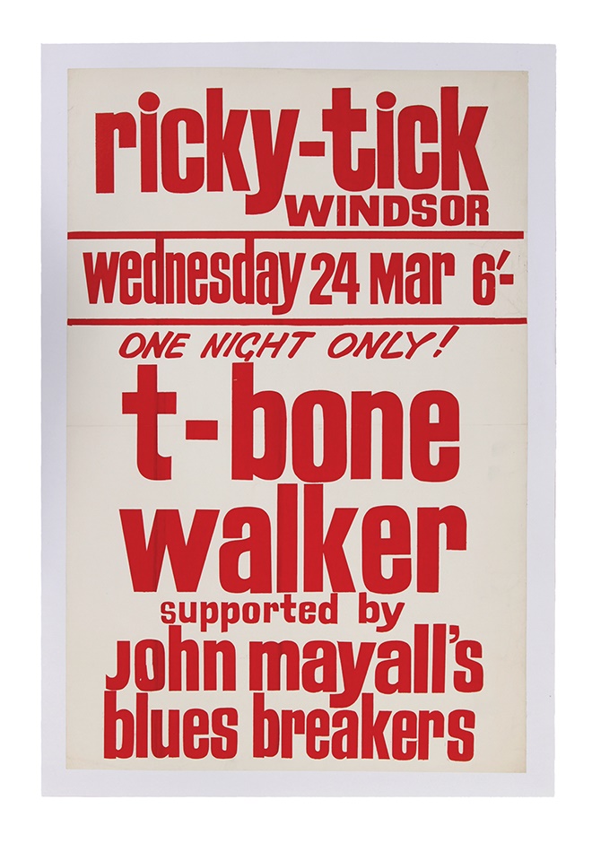 Rock 'n'  Roll - 1961 T-bone Walker Ricky-Tick Club Poster