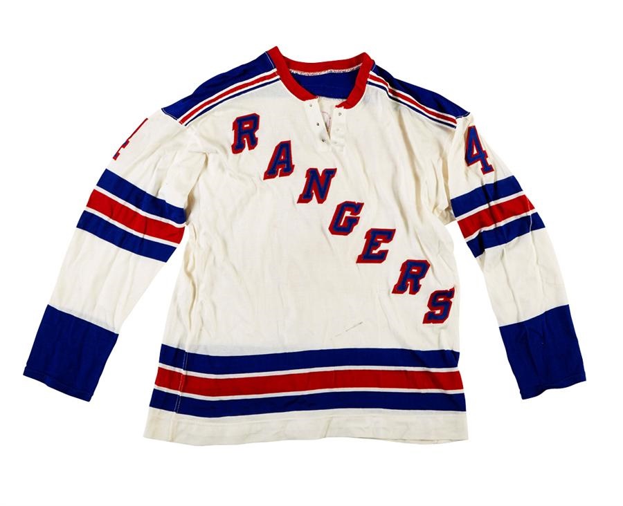 Hockey - 1972-73 Bert Marshall New York Rangers Game-Worn Jersey