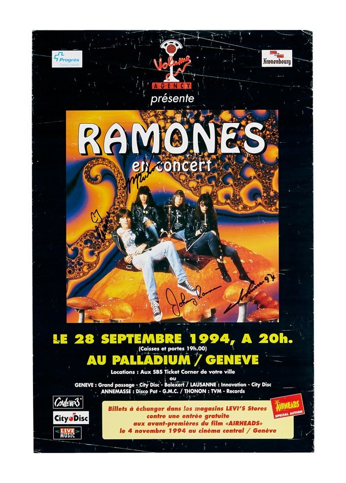 Rock 'n'  Roll - 1994 Ramones Signed Poster