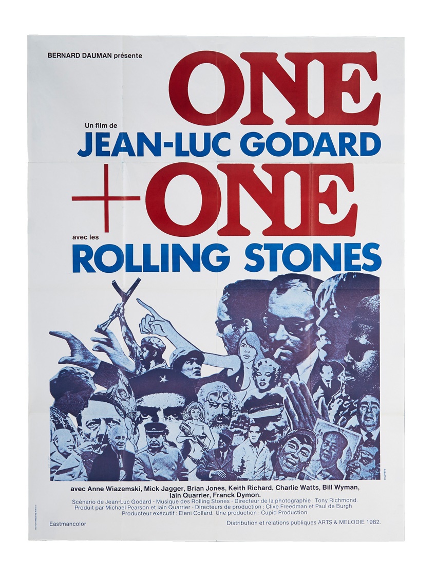 Rock 'n'  Roll - The Rolling Stones "One + One" Three-Sheet Movie Poster