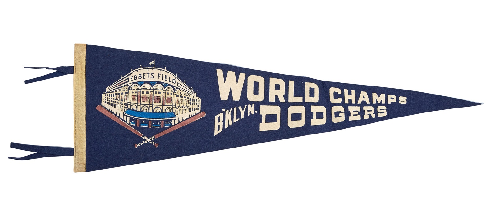 Jackie Robinson & Brooklyn Dodgers - 1955 Brooklyn Dodgers World Champions Pennant