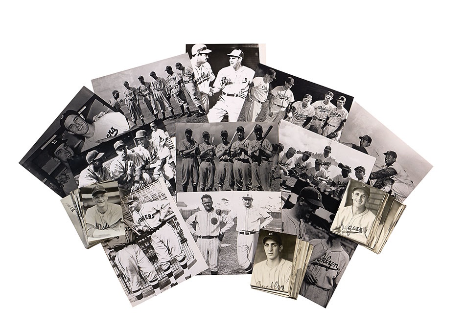 Jackie Robinson & Brooklyn Dodgers - Jim Rowe Brooklyn Dodgers Baseball Postcards & Photos (Ex-Sal Larocca)
