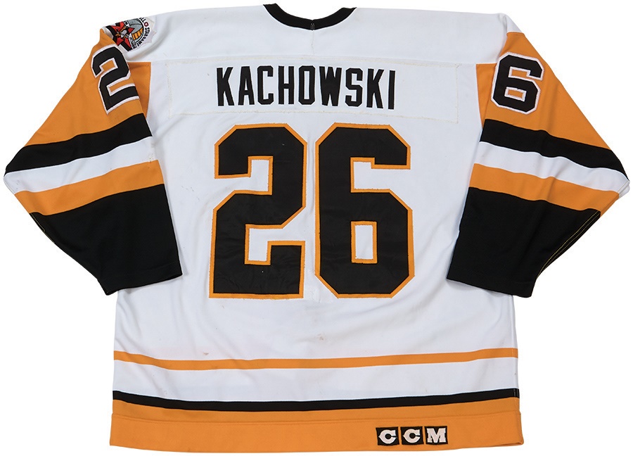 Hockey - 1989-90 Mark Kachowski Pittsburgh Penguins Game Worn Jersey