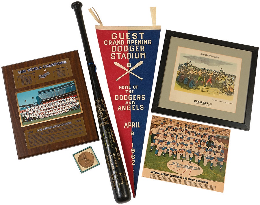 Jackie Robinson & Brooklyn Dodgers - Los Angeles Dodgers Collection Featuring 1965 Black Bat